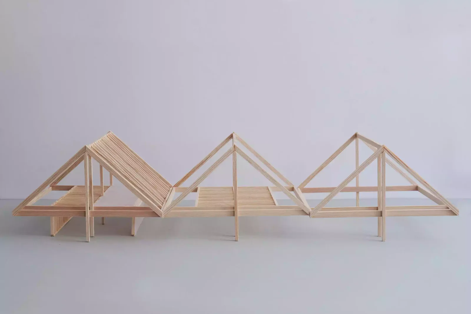 Immagine di un modello strutturale della costruzione in legno